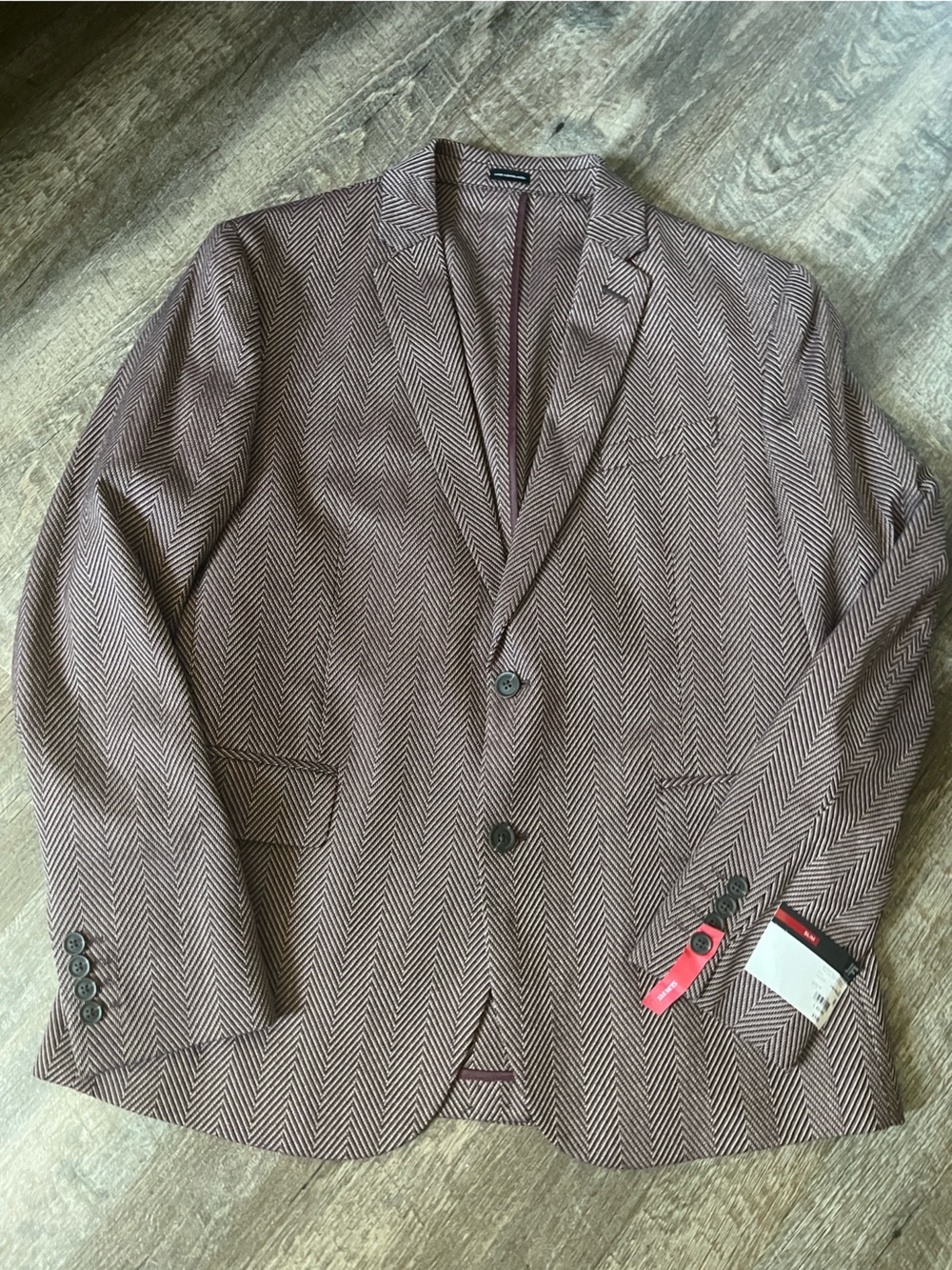 J. Ferrar 360 Stretch Knit Texture Mens Slim Fit Sport Coat-Size Large (42/44 R)